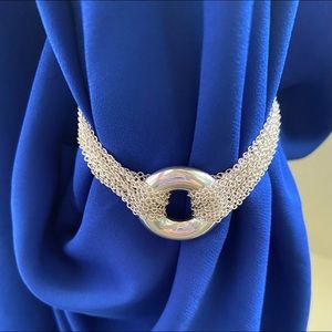 Tiffany $ Co Circle Mesh multi strand bracelet